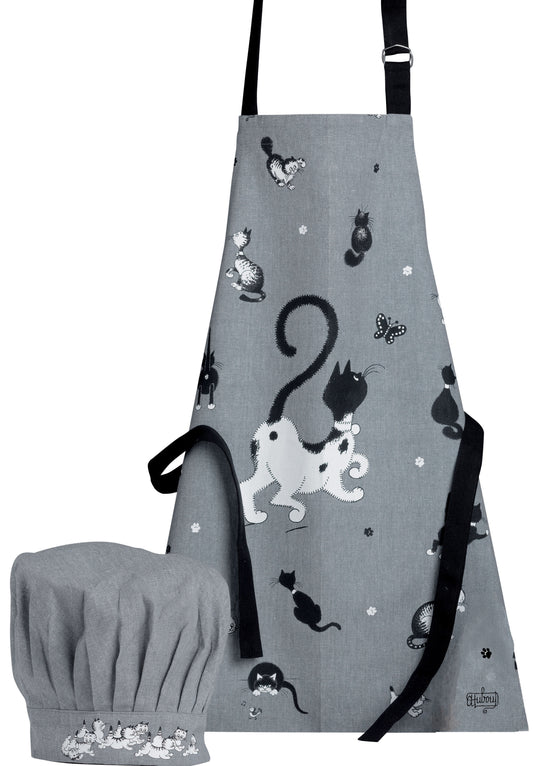 Grembiule da cucina e toque per bambini Dubout Noir/Blanc 52 X 63 2676