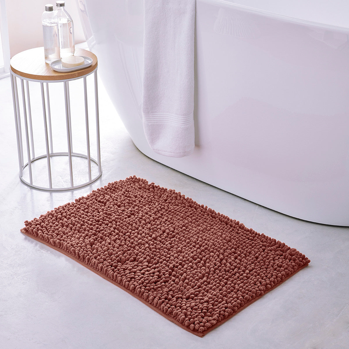 Tappetino da bagno Today:Tapis Bubble 75/45 Polyester TODAY Essential Terracotta