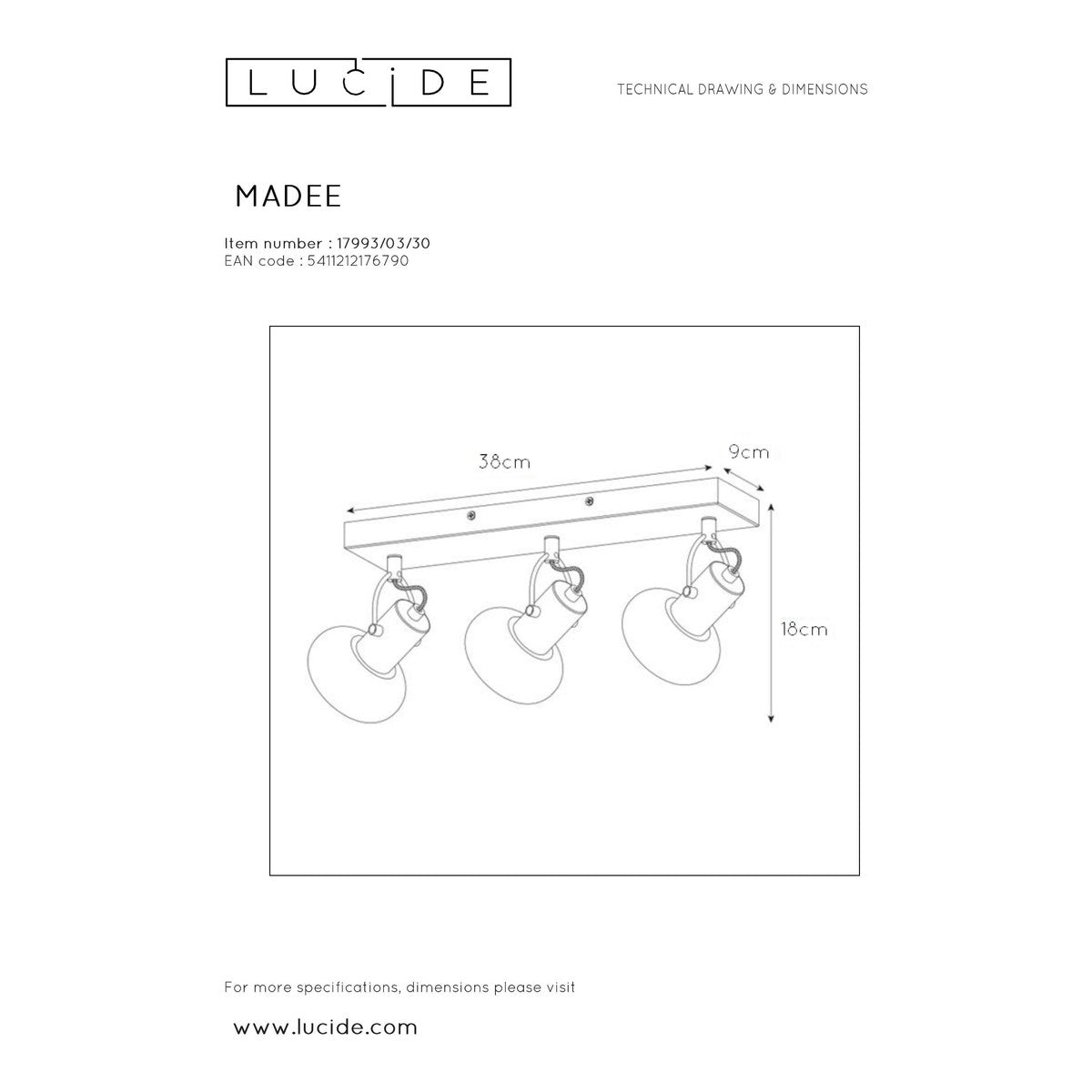 Lampadari / sospensioni e plafoniere Lucide:MADEE