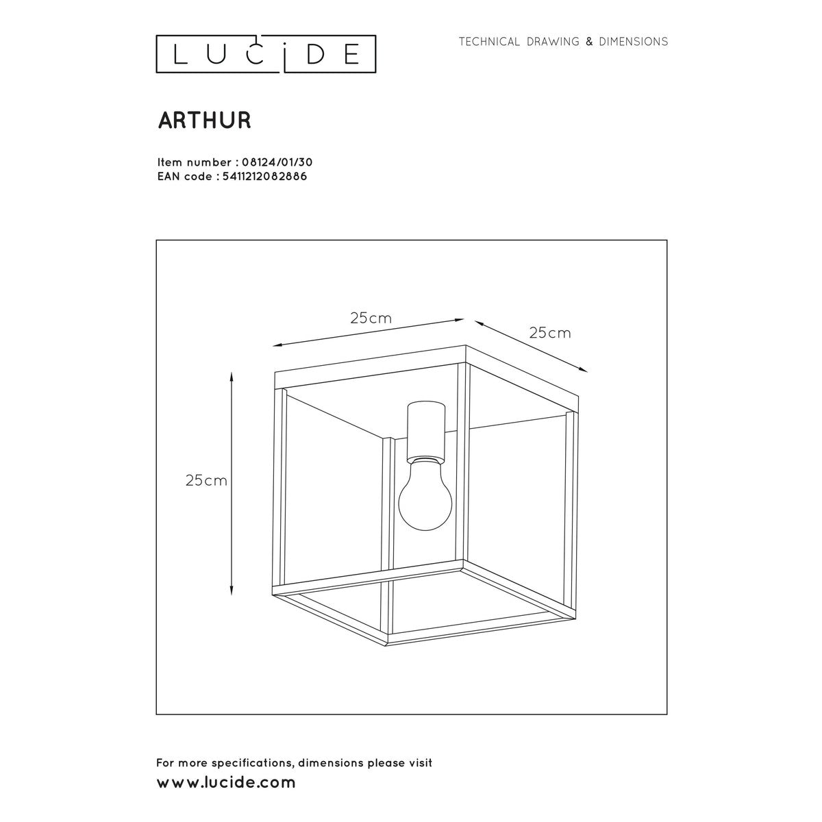 Lampadari / sospensioni e plafoniere Lucide:ARTHUR