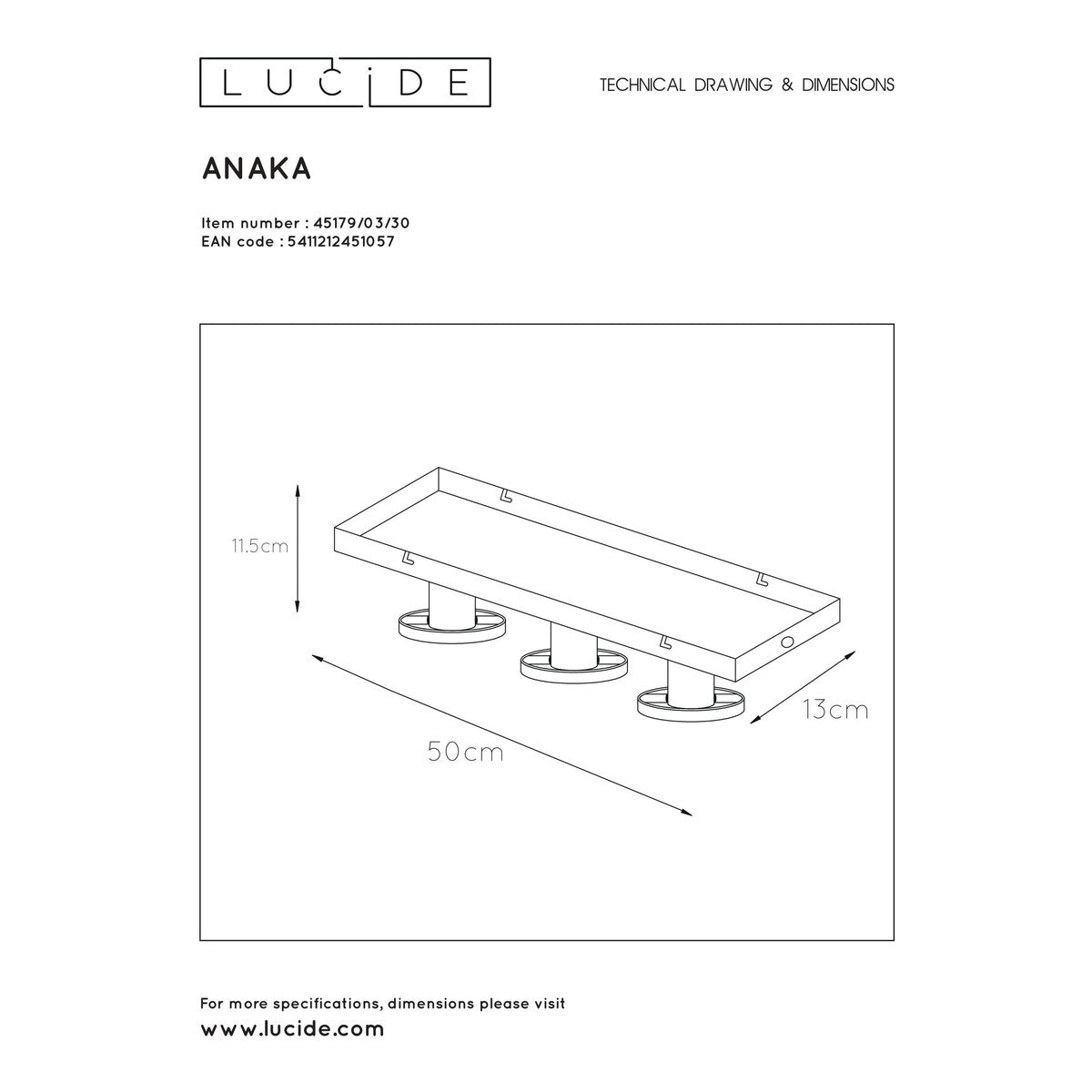 Lampadari / sospensioni e plafoniere Lucide:ANAKA