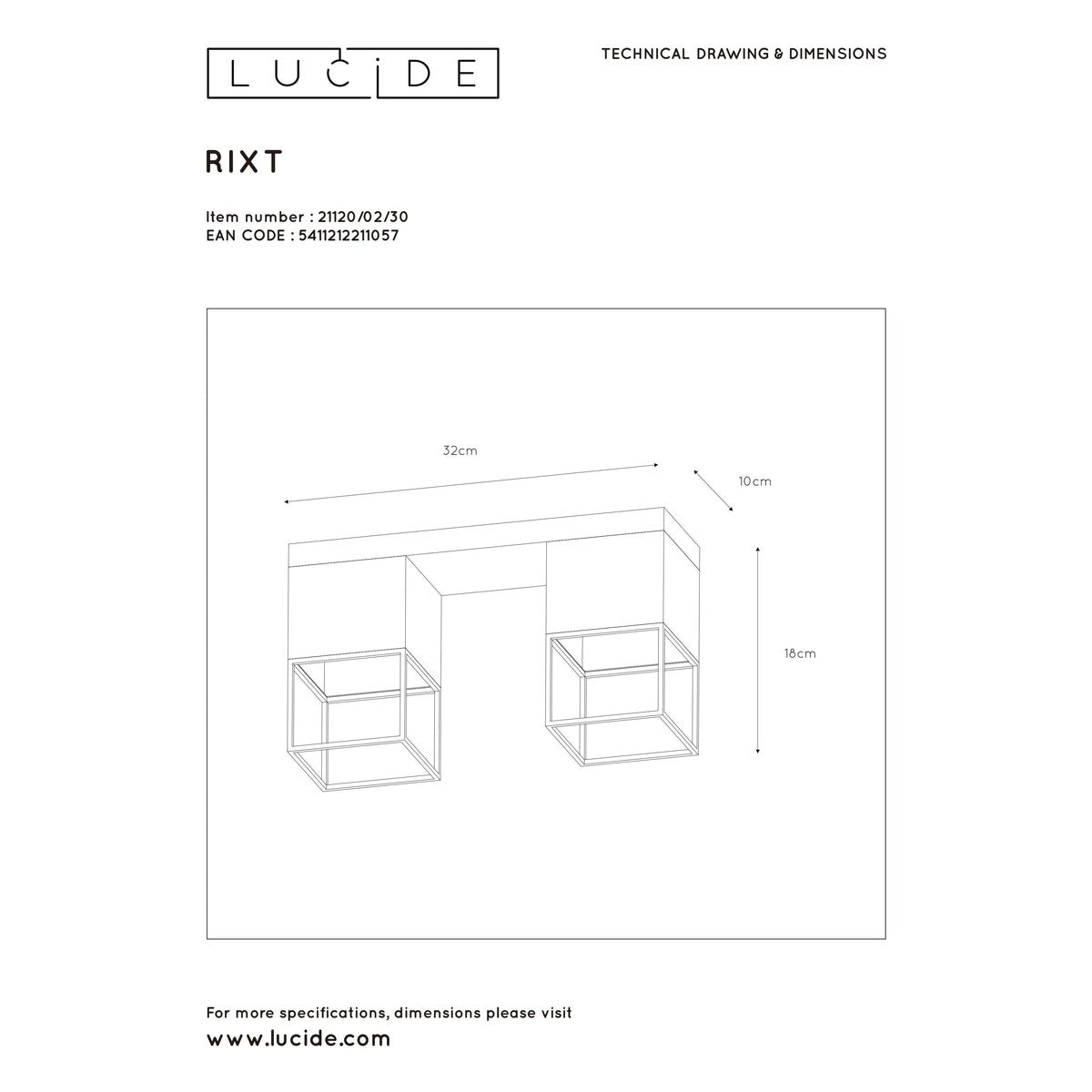 Lampadari / sospensioni e plafoniere Lucide:RIXT