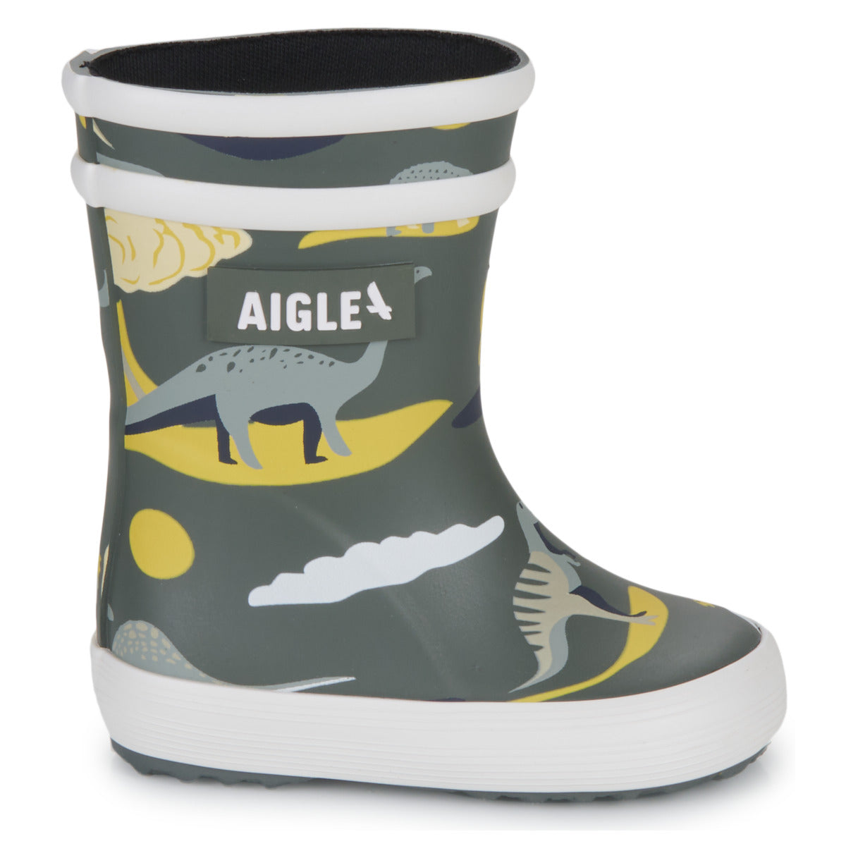 Stivali bambini ragazza Aigle  BABY FLAC PLAY2  Grigio 