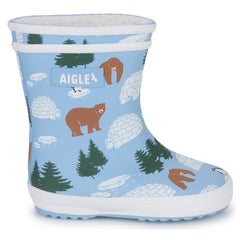 Stivali bambini ragazza Aigle  BABY FLAC F PT2  Blu 