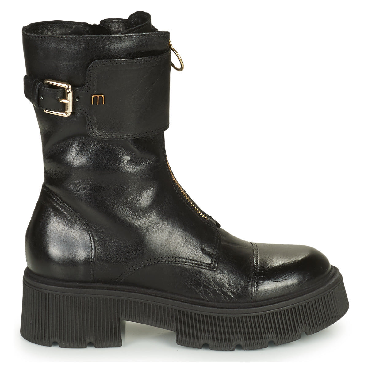 Mjus Damen Stiefeletten BOMBA ZIP Schwarz