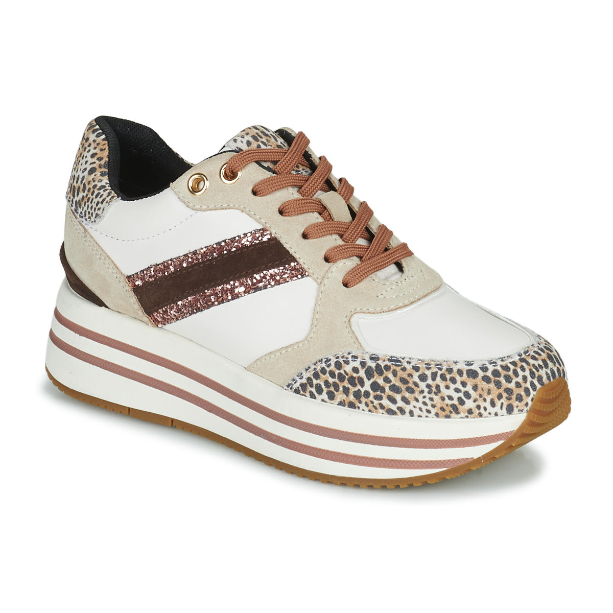 Sneakers basse donne Geox  D KENCY  Beige 