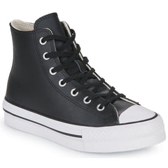 Scarpe bambini ragazza Converse  Chuck Taylor All Star Eva Lift Leather Foundation Hi  Nero 