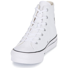 Scarpe bambini ragazza Converse  Chuck Taylor All Star Eva Lift Leather Foundation Hi  Bianco 