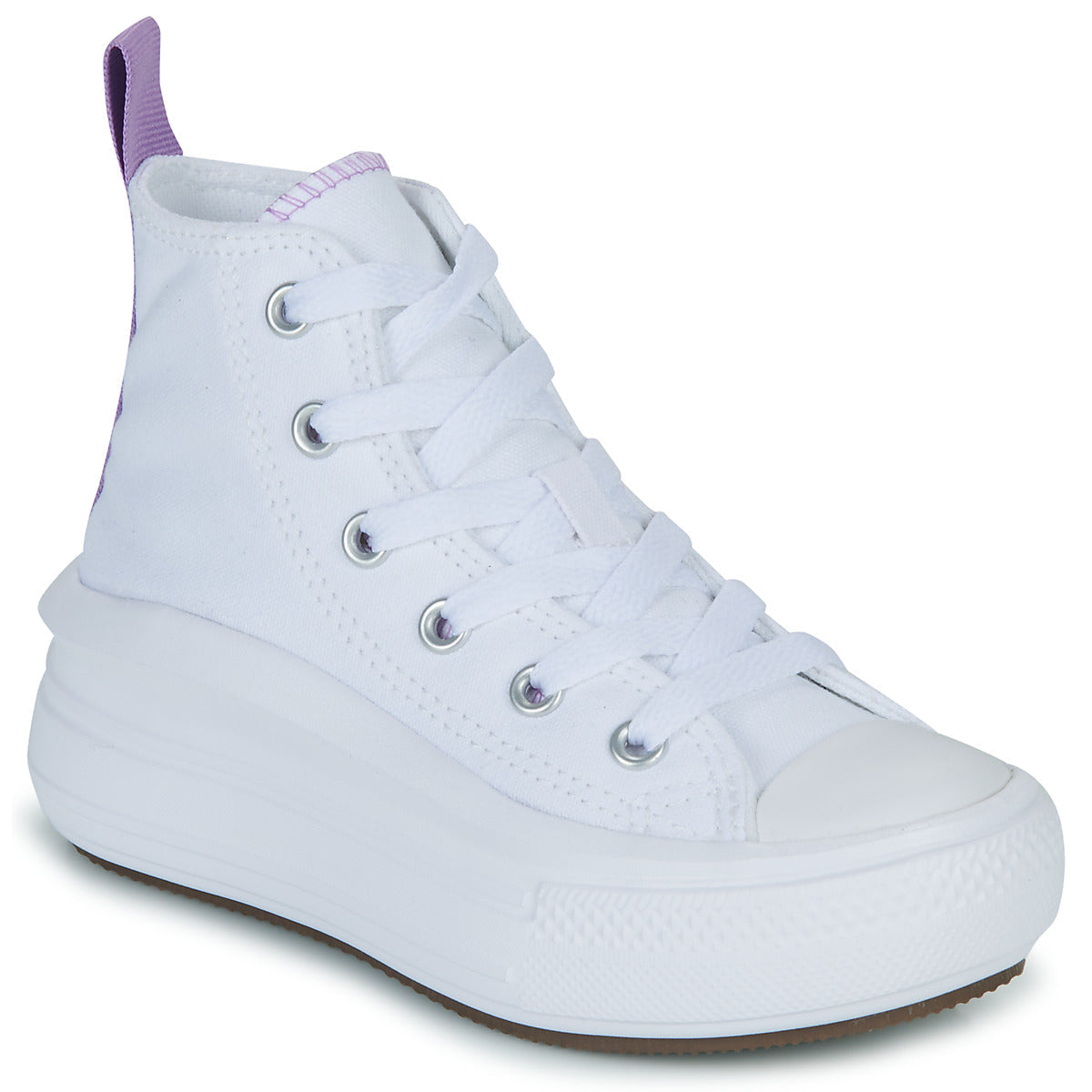 Scarpe bambini ragazza Converse  Chuck Taylor All Star Move Platform Foundation Hi  Bianco 