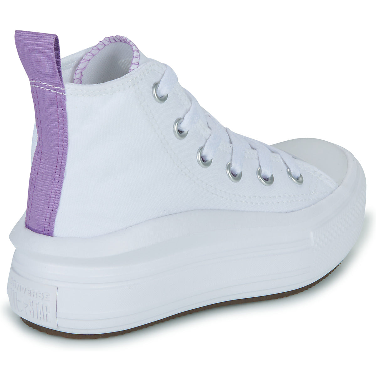 Scarpe bambini ragazza Converse  Chuck Taylor All Star Move Platform Foundation Hi  Bianco 