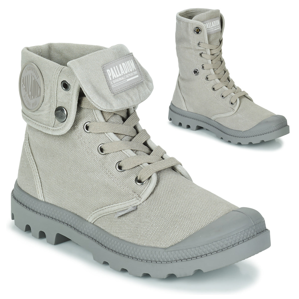 Sneakers alte uomini Palladium  BAGGY CANVAS  Grigio 