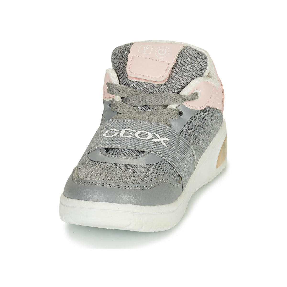 Scarpe bambini ragazza Geox  J XLED GIRL  Grigio 