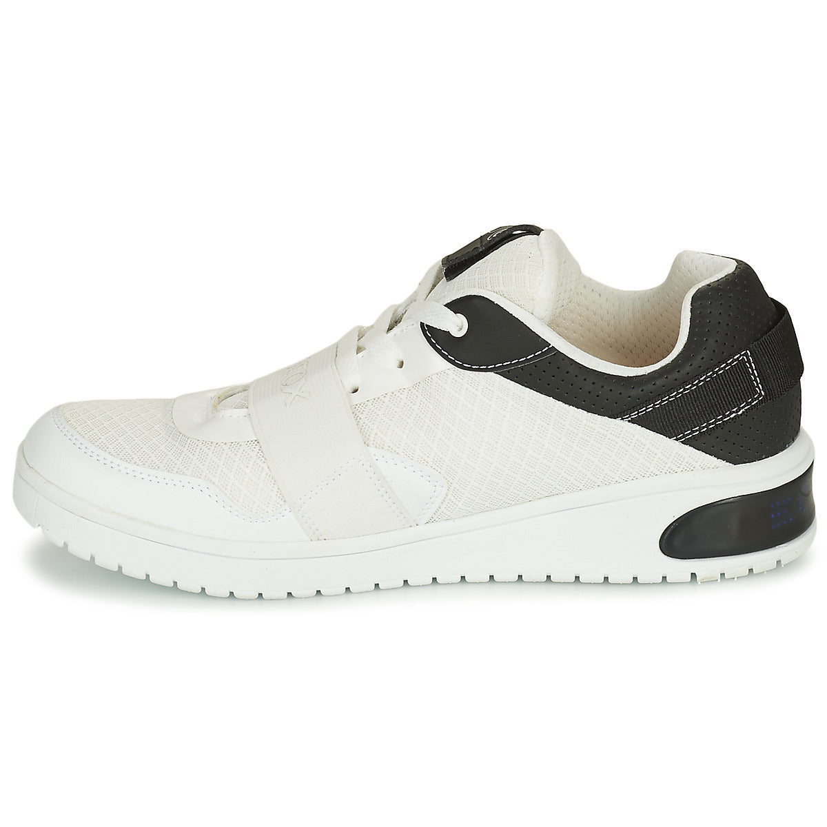 Scarpe bambini ragazzo Geox  J XLED B. B - MESH+GEOBUCK  Bianco 