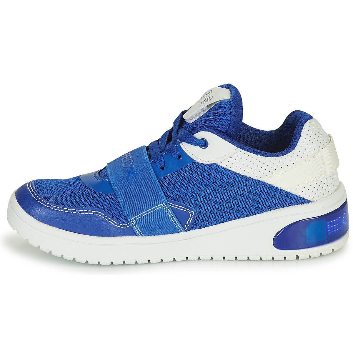 Scarpe bambini ragazzo Geox  J XLED B. B - MESH+GEOBUCK  Marine 