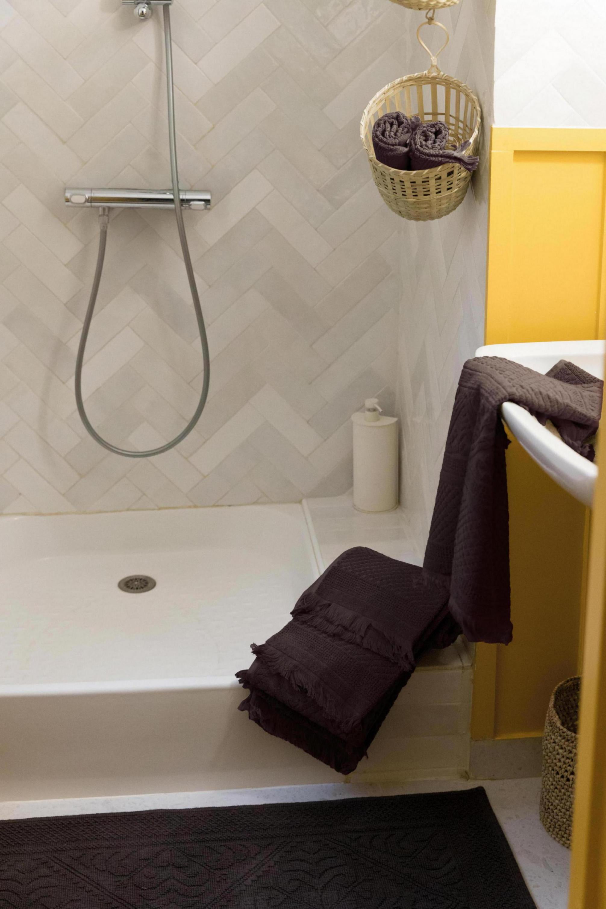 Tappeto da bagno Enzo Ébène 54 X 110