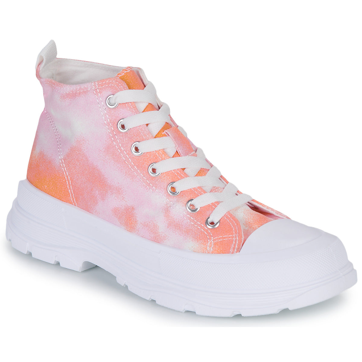 Sneakers alte donne Moony Mood  HIGHER  Arancio 