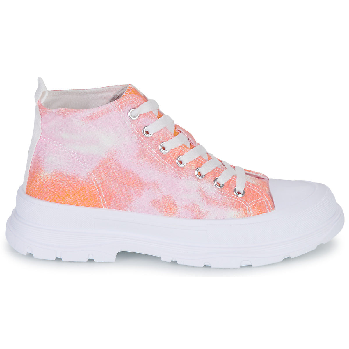 Sneakers alte donne Moony Mood  HIGHER  Arancio 