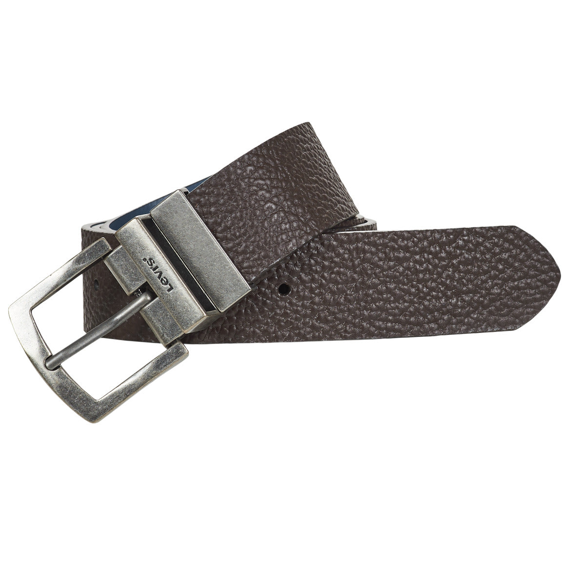 Cintura donne Levis  ANGLED BUCKLE REVERSIBLE  Marrone 