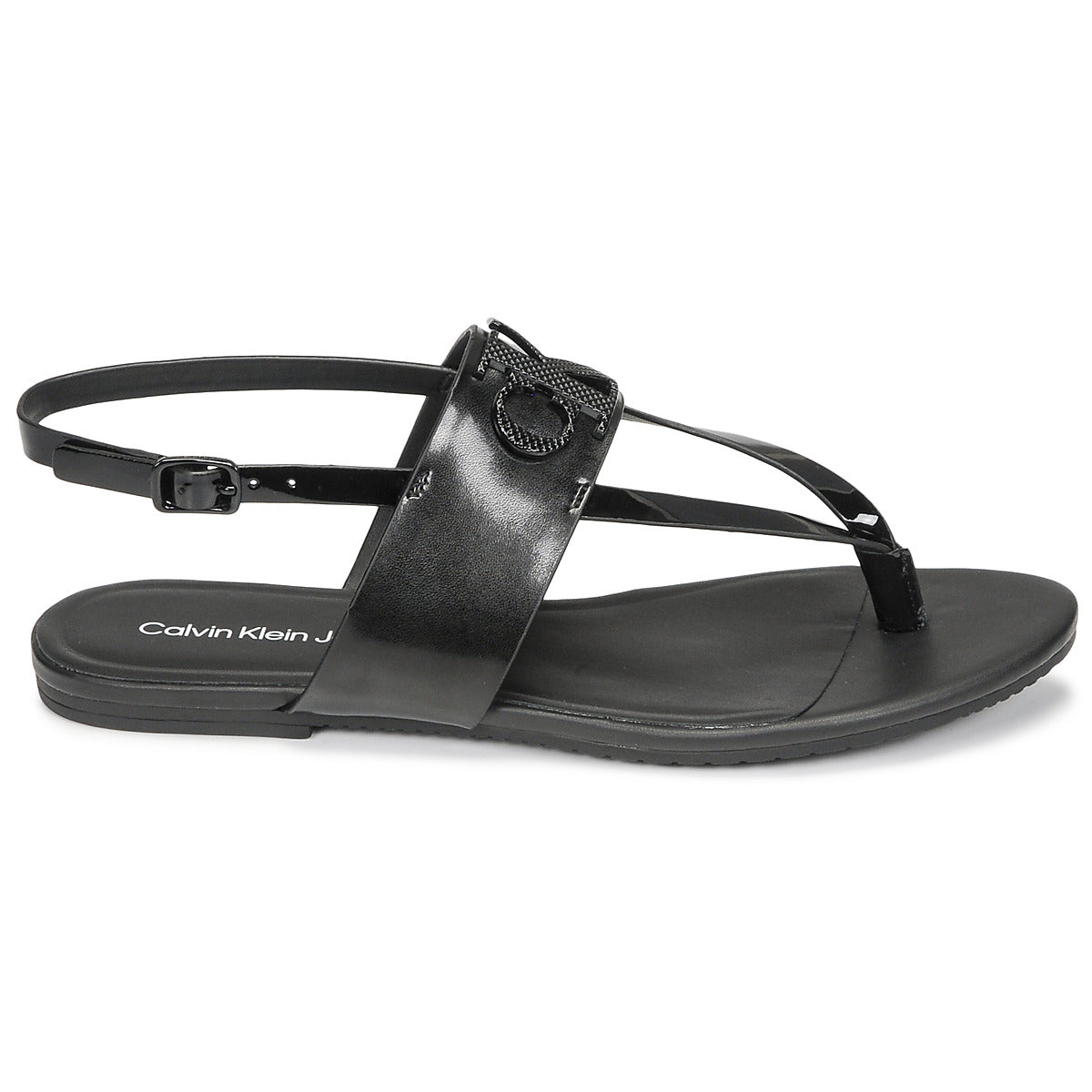 Sandali donne Calvin Klein Jeans  FLAT SANDAL TOEPOST HW  Nero 