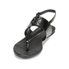 Sandali donne Calvin Klein Jeans  FLAT SANDAL TOEPOST HW  Nero 