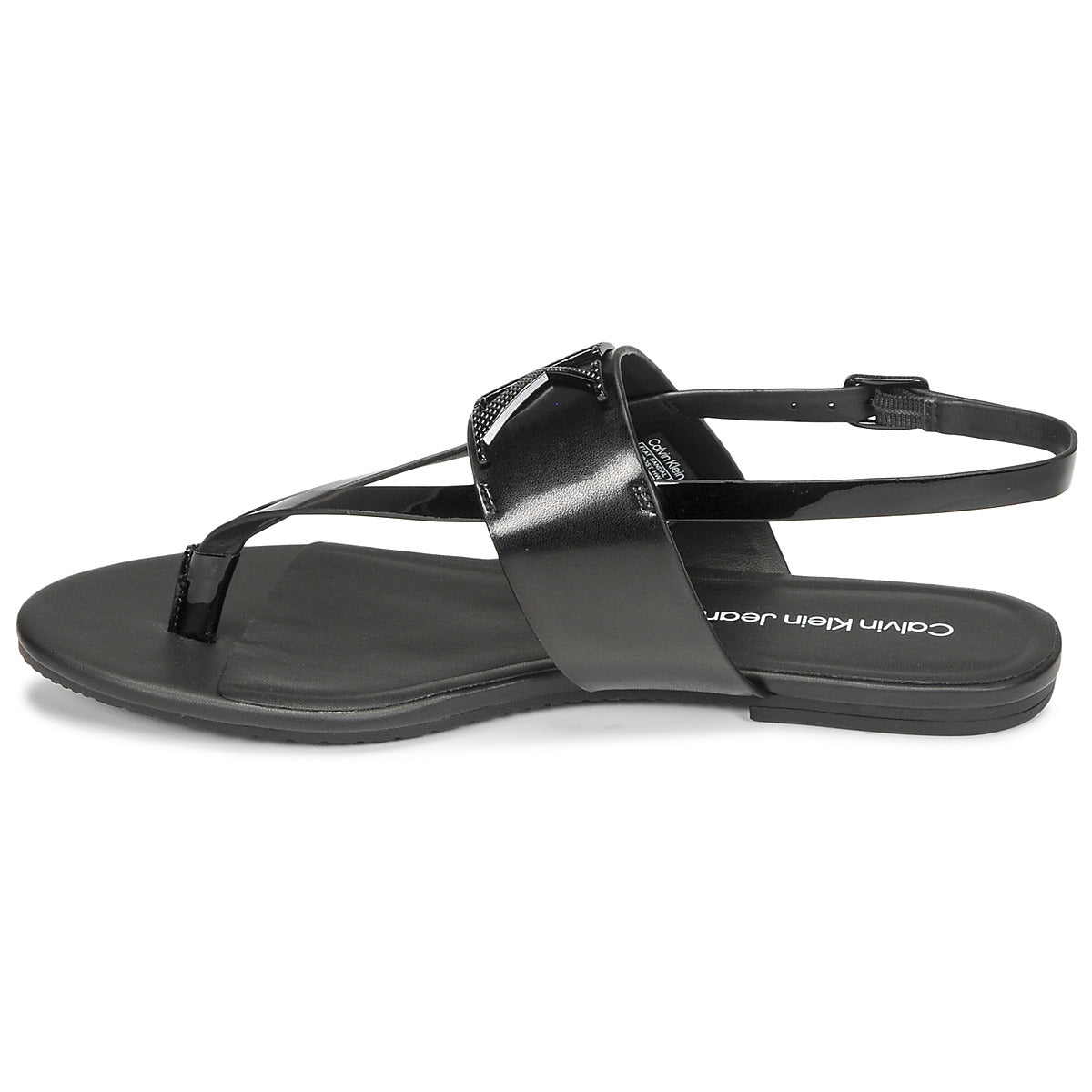 Sandali donne Calvin Klein Jeans  FLAT SANDAL TOEPOST HW  Nero 