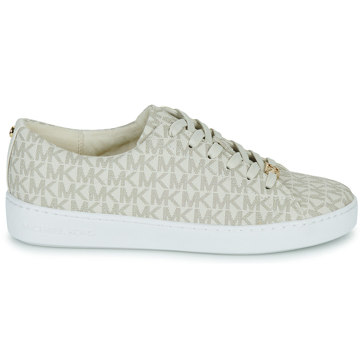 Sneakers basse donne MICHAEL Michael Kors  KEATON LACE UP  Beige 