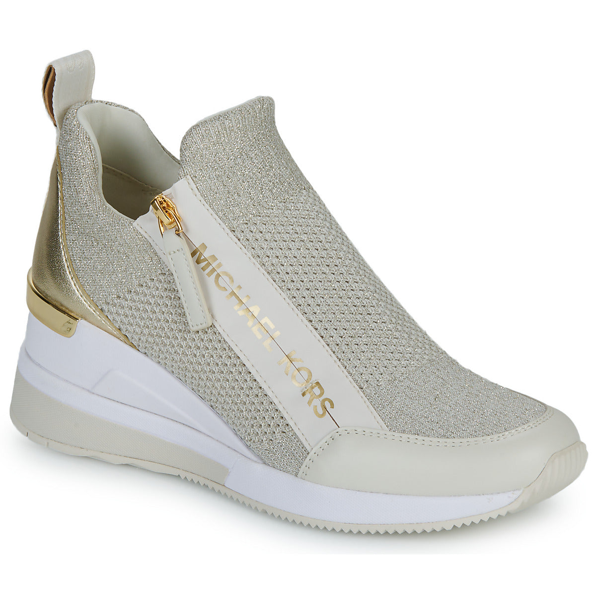 Sneakers basse donne MICHAEL Michael Kors  WILLIS WEDGE TRAINER  Bianco 