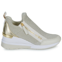 Sneakers basse donne MICHAEL Michael Kors  WILLIS WEDGE TRAINER  Bianco 