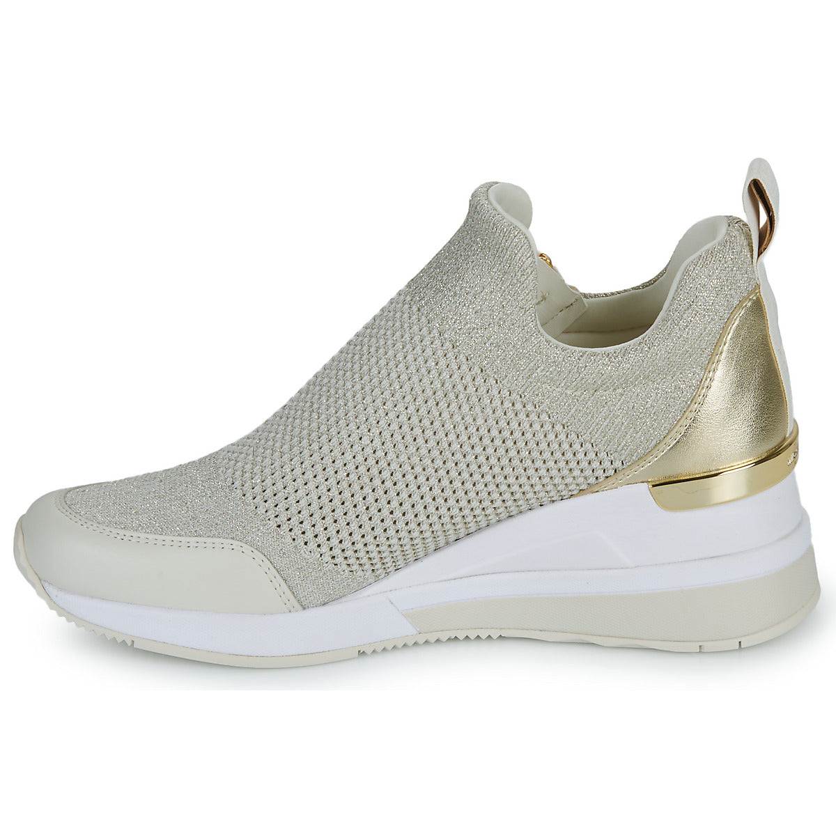 Sneakers basse donne MICHAEL Michael Kors  WILLIS WEDGE TRAINER  Bianco 