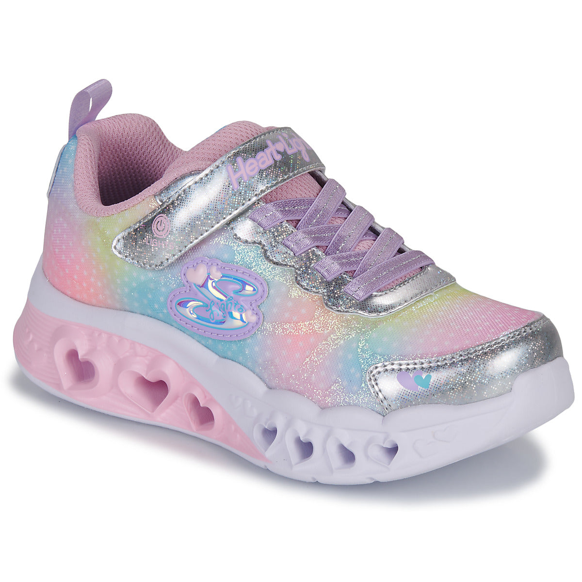 Scarpe bambini ragazza Skechers  FLUTTER HEART LIGHTS  Multicolore 