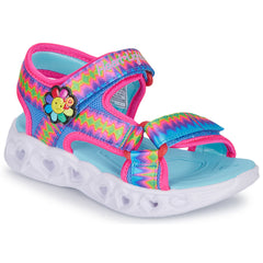 Sandali bambini ragazza Skechers  HEART LIGHTS SANDALS  Rosa 