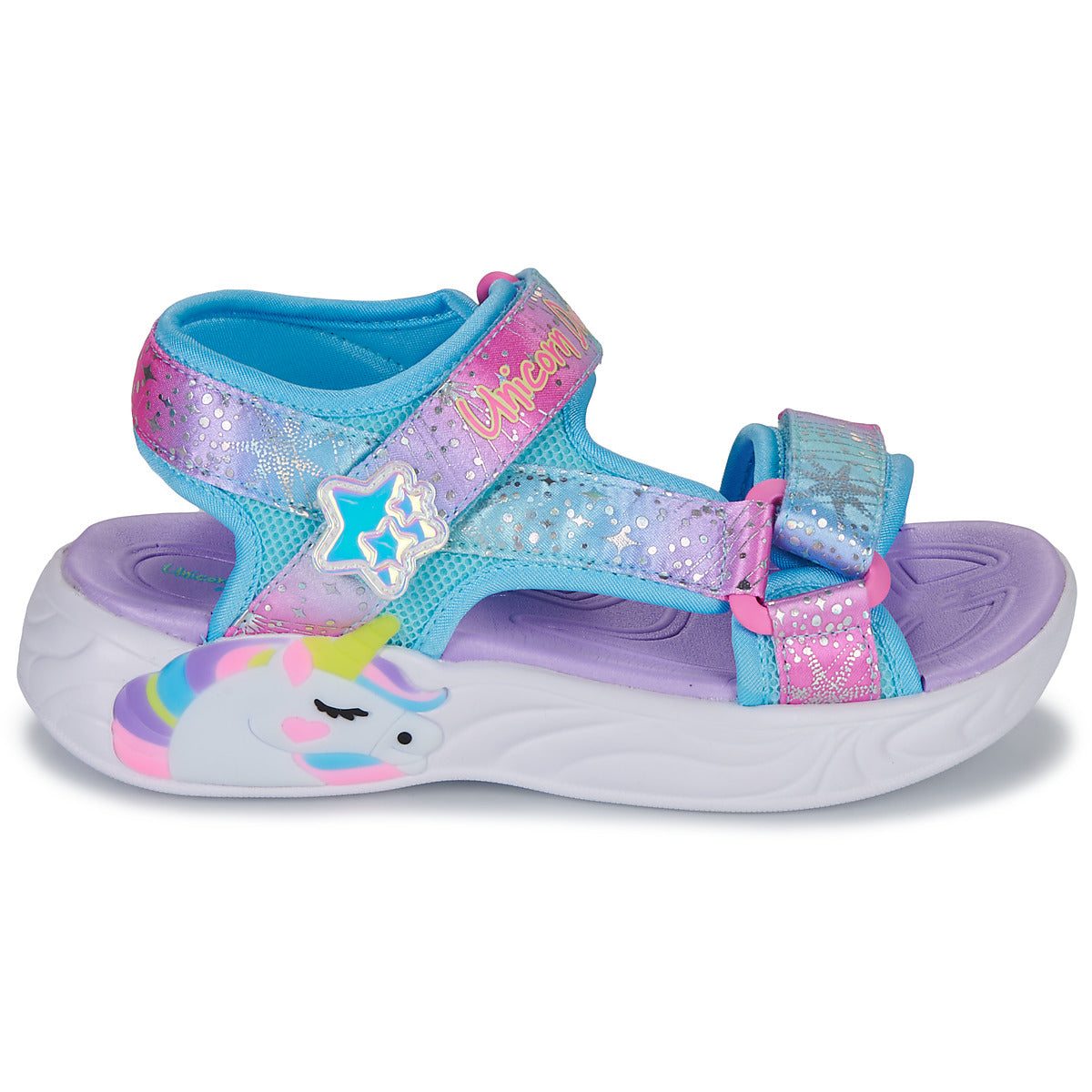 Sandali bambini ragazza Skechers  UNICORN DREAMS SANDAL  Blu 