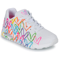 Sneakers basse donne Skechers  UNO  Bianco 