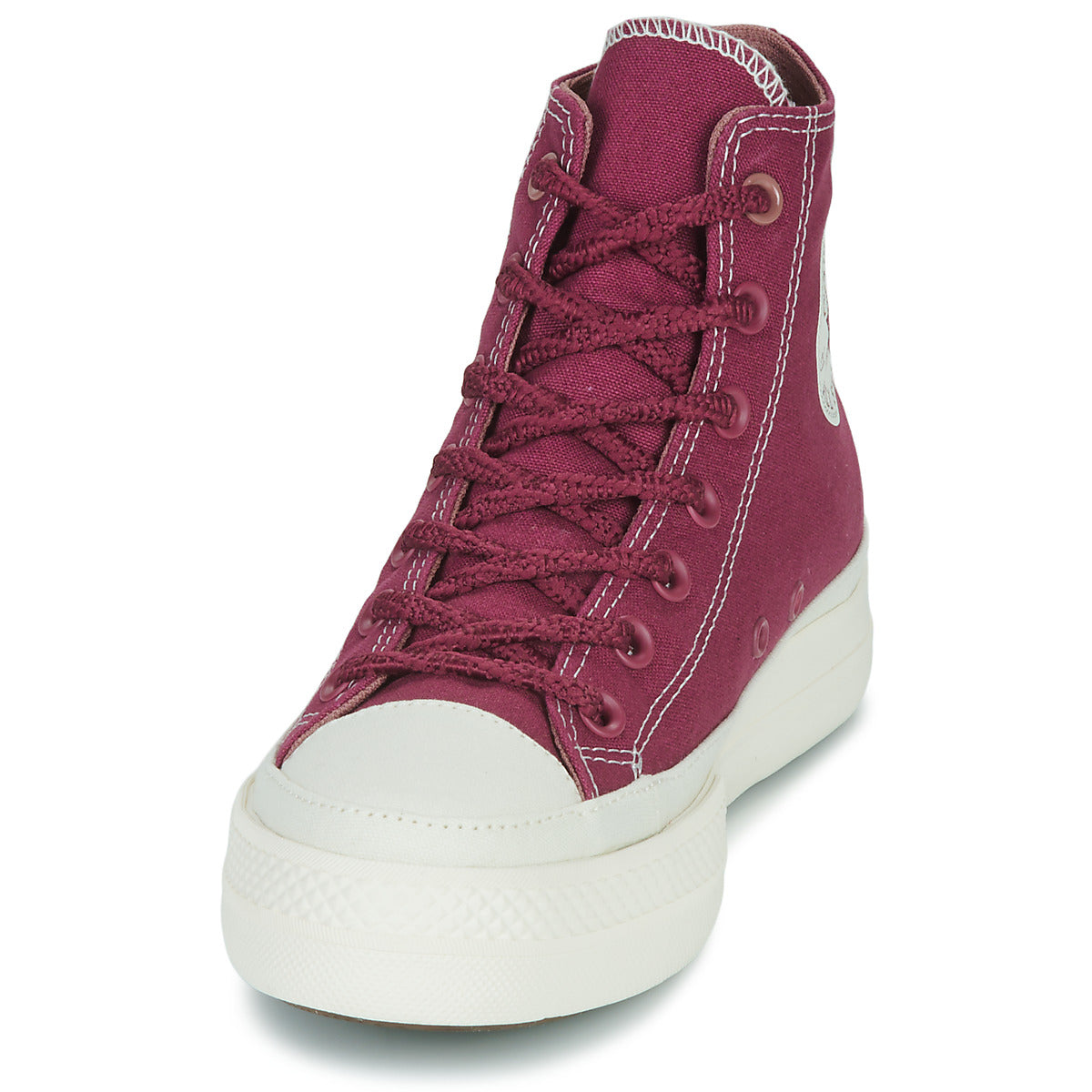 Sneakers alte donne Converse  CHUCK TAYLOR ALL STAR LIFT PLATFORM WORKWEAR TEXTILES HI  Bordeaux 