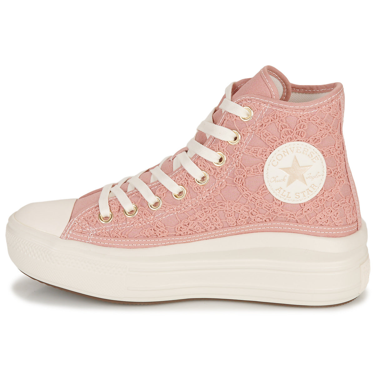 Sneakers alte donne Converse  CHUCK TAYLOR ALL STAR MOVE-FESTIVAL  DAISY CORD  Rosa 