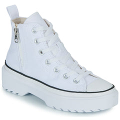 Scarpe bambini ragazza Converse  CHUCK TAYLOR ALL STAR LUGGED LIFT PLATFORM CANVAS HI  Bianco 