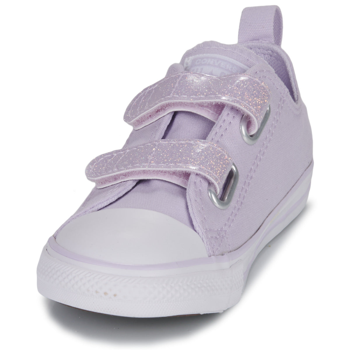 Scarpe bambini ragazzo Converse  CHUCK TAYLOR ALL STAR 2V EASY-ON GLITTER OX  Viola 