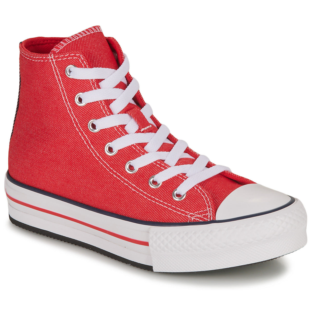 Scarpe bambini ragazzo Converse  YOUTH CONVERSE CHUCK TAYLOR ALL STAR EVA LIFT PLATFORM RETRO DEN  Rosso 