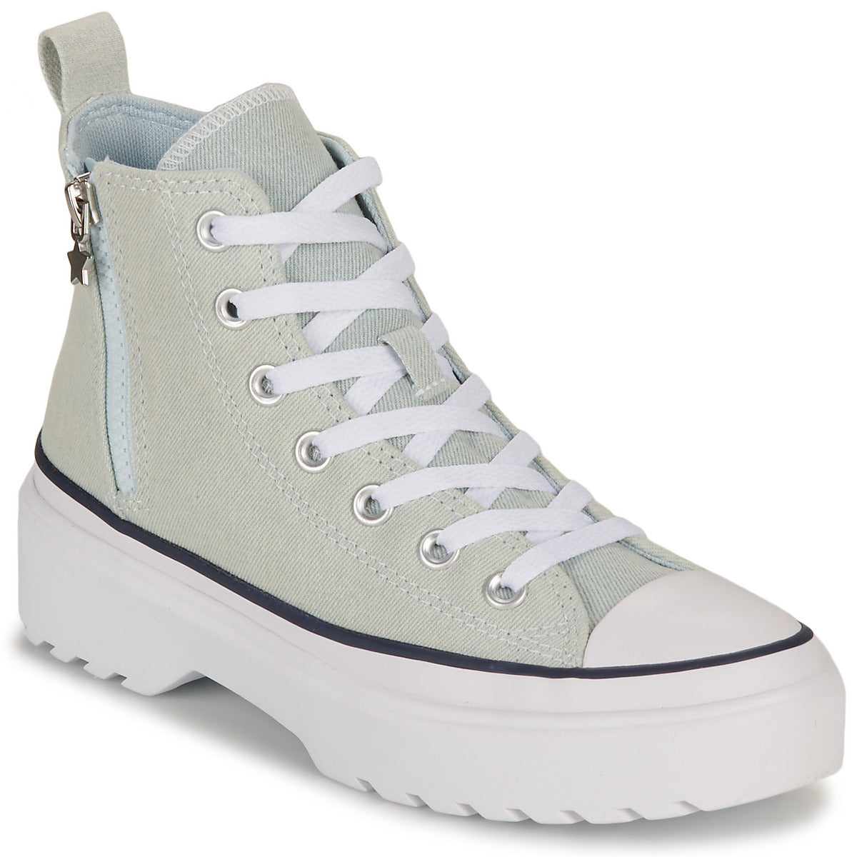 Scarpe bambini ragazza Converse  KIDS' CONVERSE CHUCK TAYLOR ALL STAR LUGGED LIFT PLATFORM RETRO  Grigio 