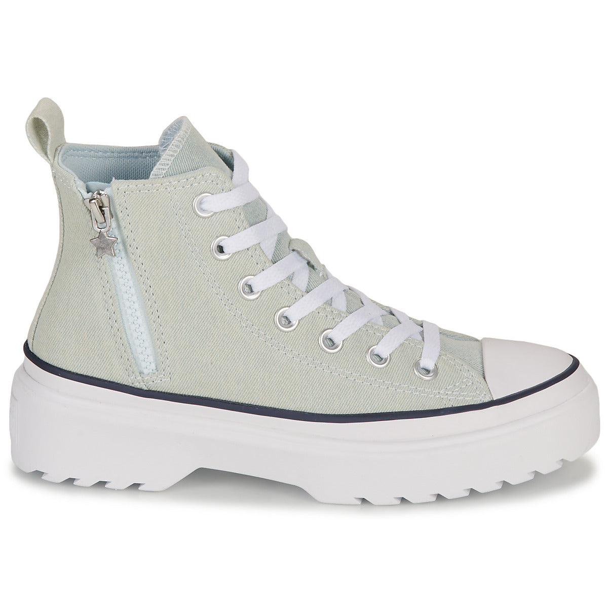 Scarpe bambini ragazza Converse  KIDS' CONVERSE CHUCK TAYLOR ALL STAR LUGGED LIFT PLATFORM RETRO  Grigio 