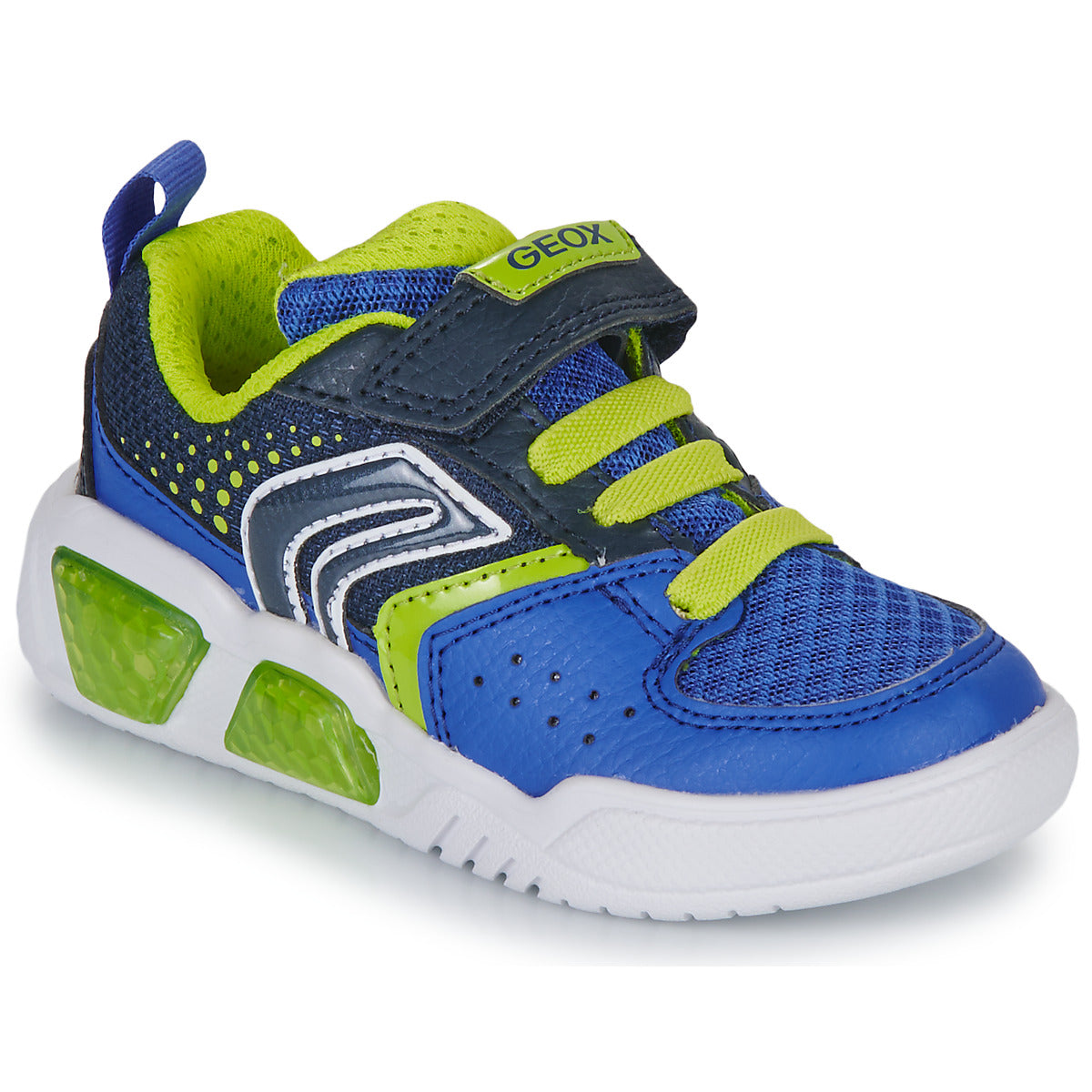 Scarpe bambini ragazzo Geox  J ILLUMINUS BOY  Blu 