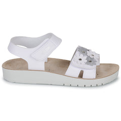 Sandali bambini ragazza Geox  J SANDAL COSTAREI GI  Bianco 