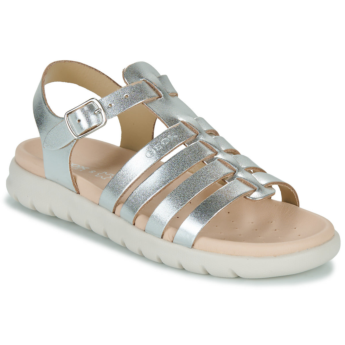 Sandali bambini ragazza Geox  J SANDAL SOLEIMA GIR  Argento 