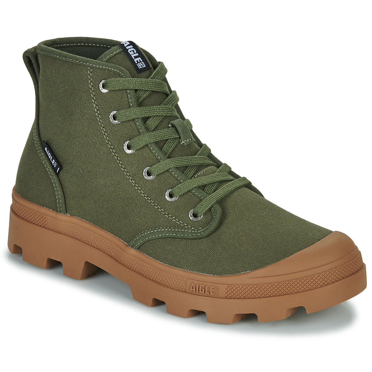 Sneakers alte uomini Aigle  TENERE CANVAS  Kaki 