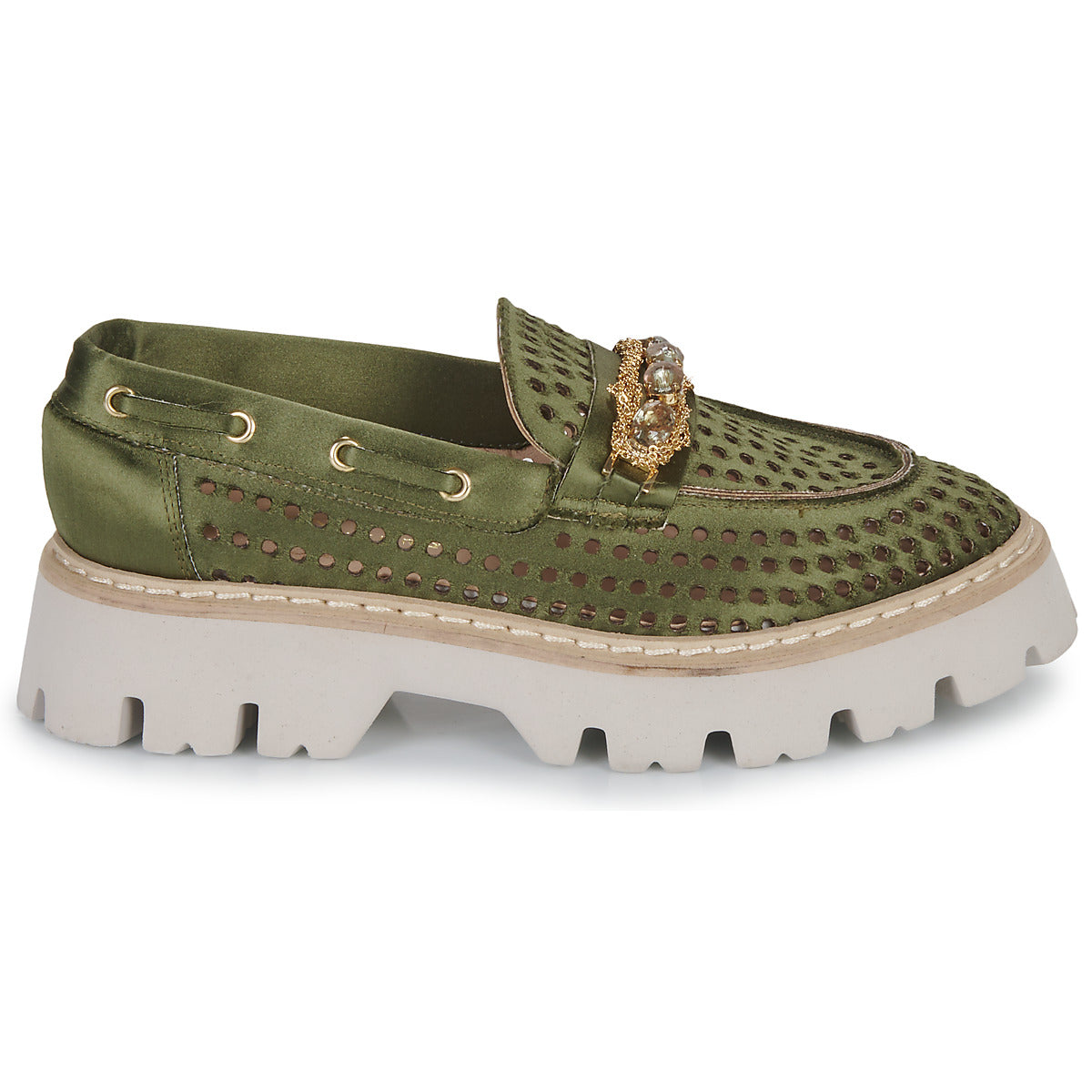 Scarpe donne Fru.it  8149-999-ANFIBIO-MILITARE-ORO  Kaki 