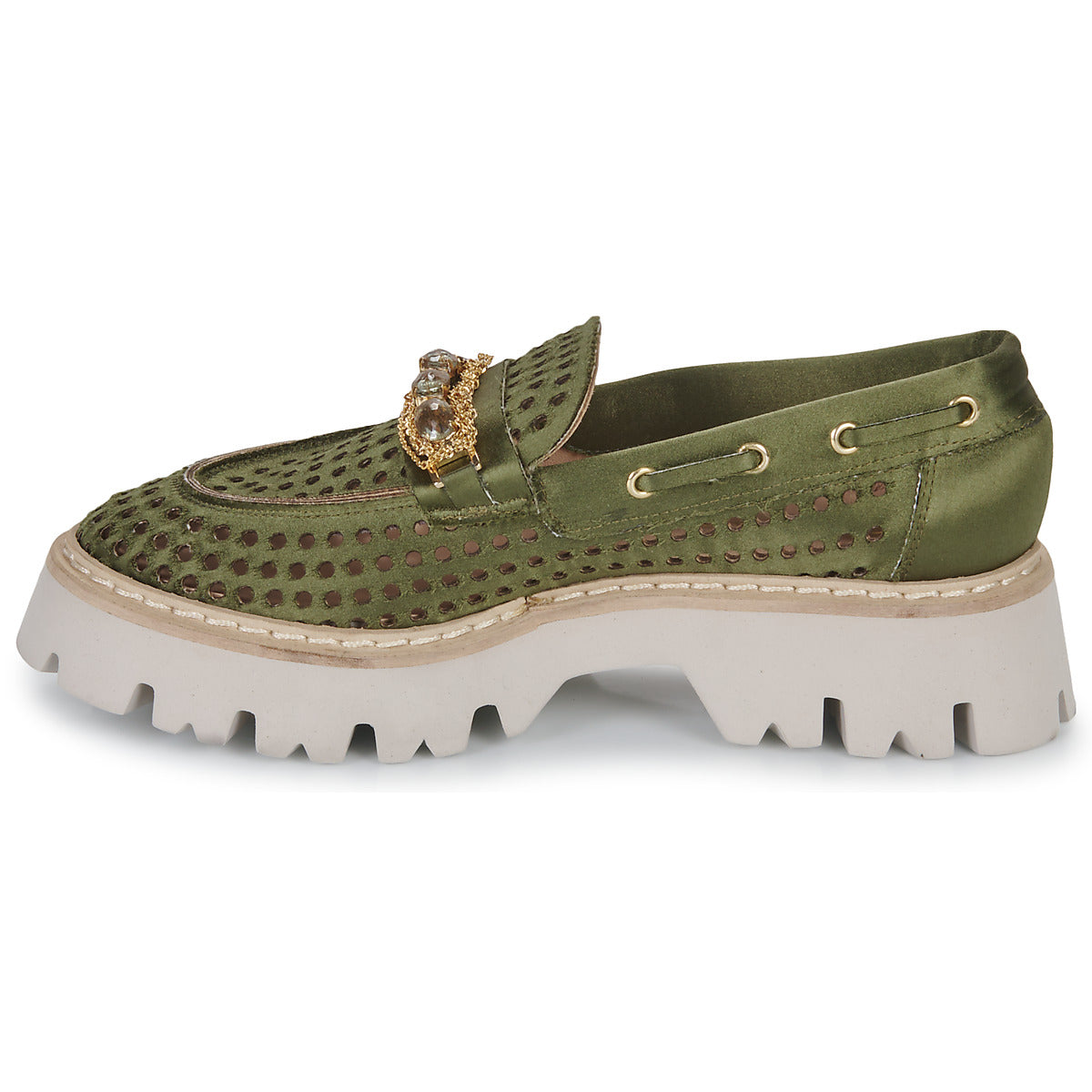 Scarpe donne Fru.it  8149-999-ANFIBIO-MILITARE-ORO  Kaki 