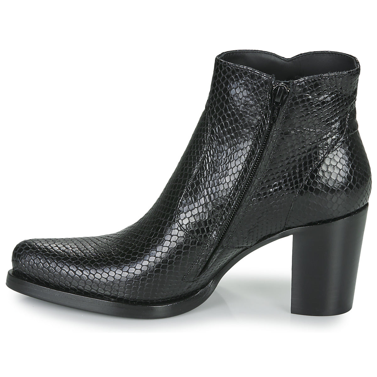 Stivaletti donne Freelance  PADDY 7 ZIP BOOT  Nero