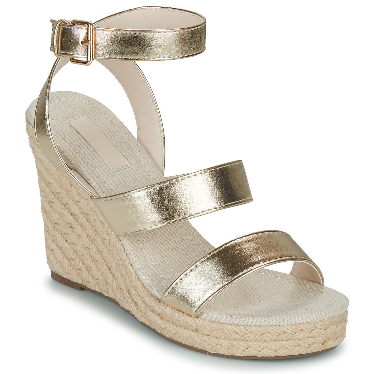 Sandali donne Only  ONLAMELIA-16 WEDGE SANDAL FOIL  Oro 