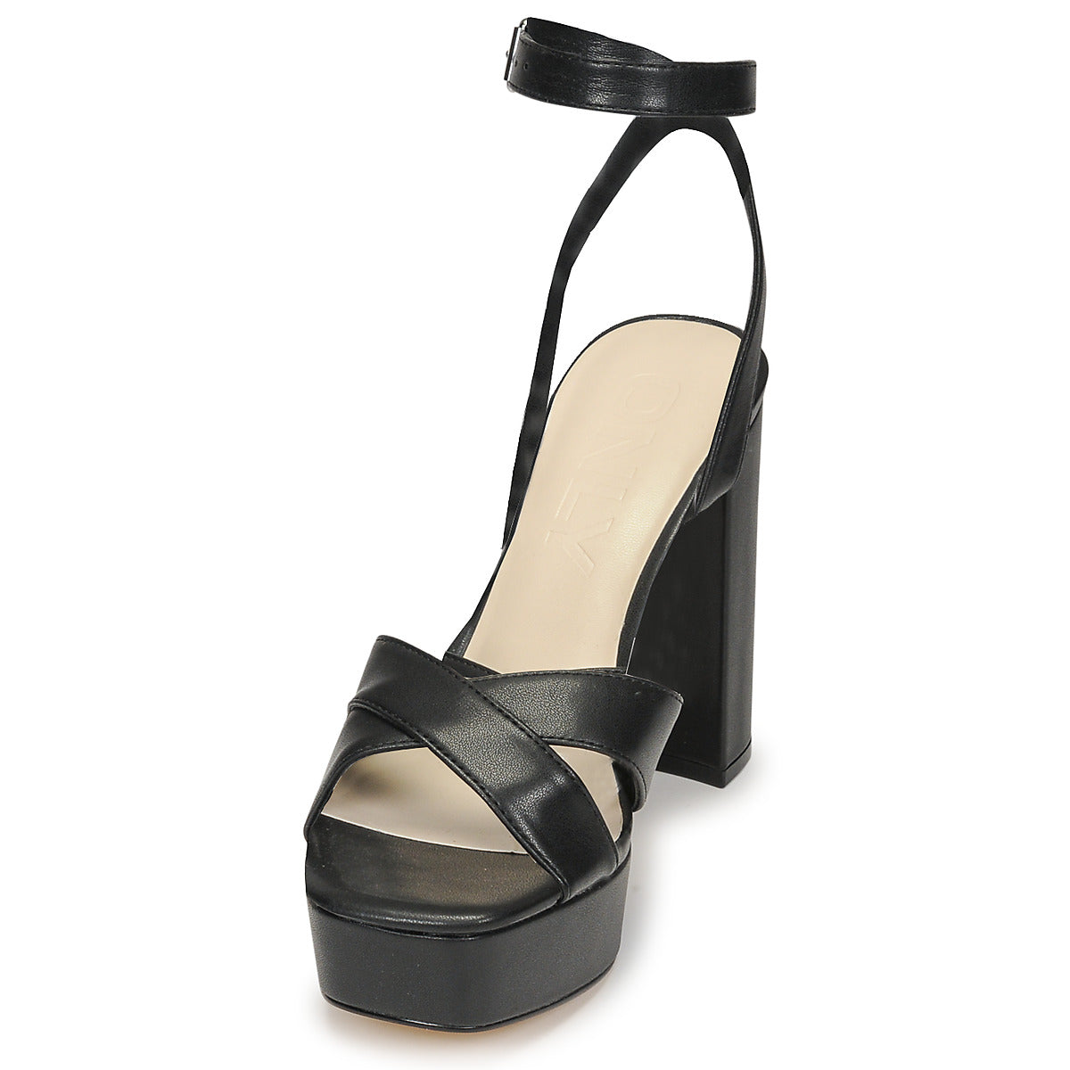 Sandali donne Only  ONLAUTUM-3 PU HEELED SANDAL  Nero 