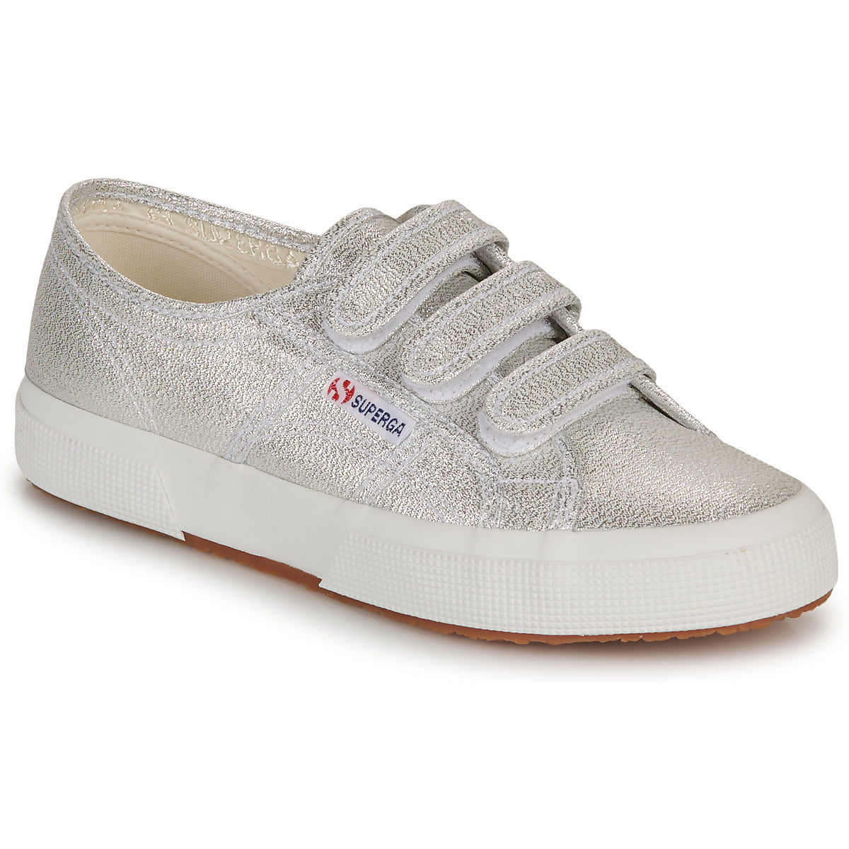 Sneakers basse donne Superga  2750 LAME STRAP  Argento 